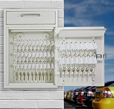 MAIL BOSS Key Boss Heavy-Duty High Security 105-Position Locking Key Cabinet & Drop Box