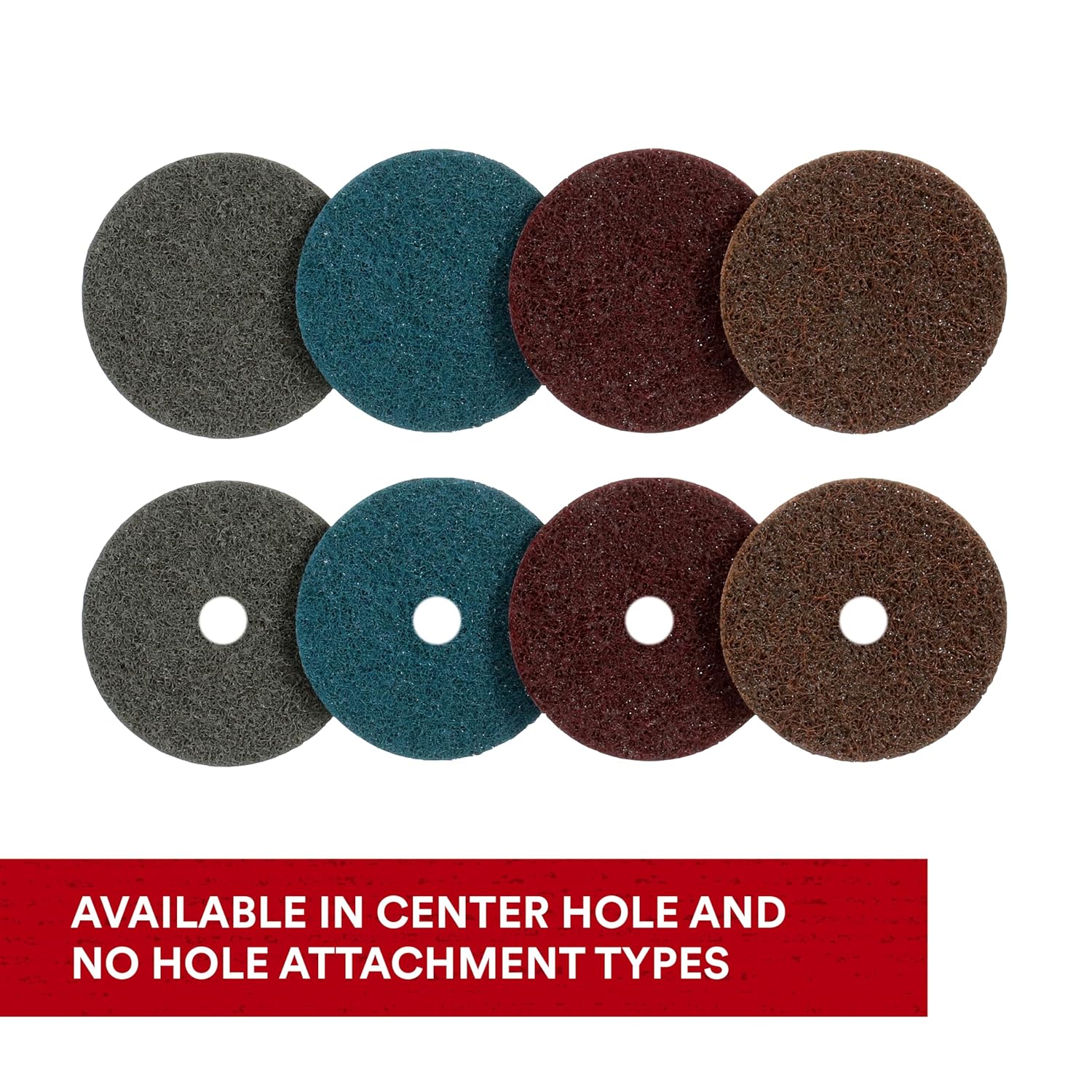 3M Scotch-Brite SC-DH Medium Grit, 2" x NH Aluminum Oxide Surface Conditioning Disc Maroon (50 Pack)