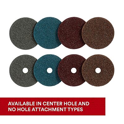 3M Scotch-Brite Surface Conditioning Disc for Sanding – Metal Surface Prep – Hook and Loop – Aluminum Oxide