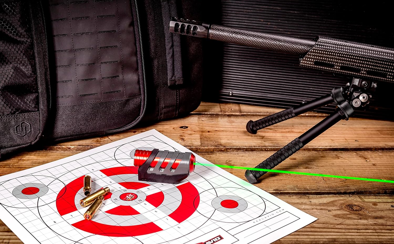 Real Avid Bore Sighting Laser - Green Laser Bore Sighter , Accurate High Visibility Bore Sight Laser