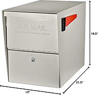 MAIL BOSS Package Master Curbside Locking Security Mailbox