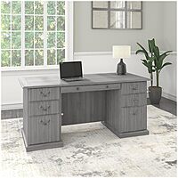Bush Furniture Saratoga 66in Executive Desk with Drawers