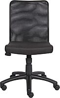 Boss Office Products Budget Mesh Task Chair without Arms in Black
