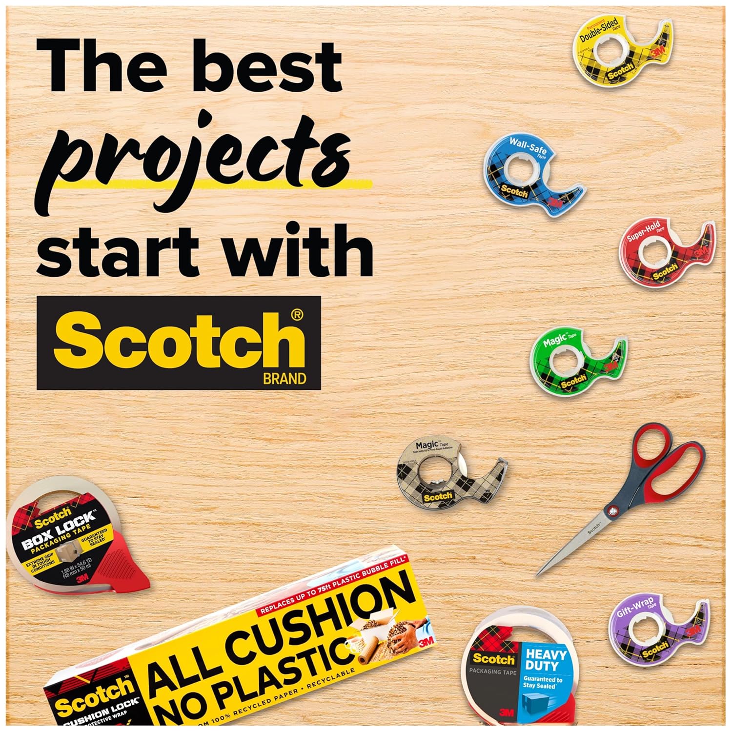 SCOTCH Magic Tape, 3/4 in x 1000 in Matte Invisible