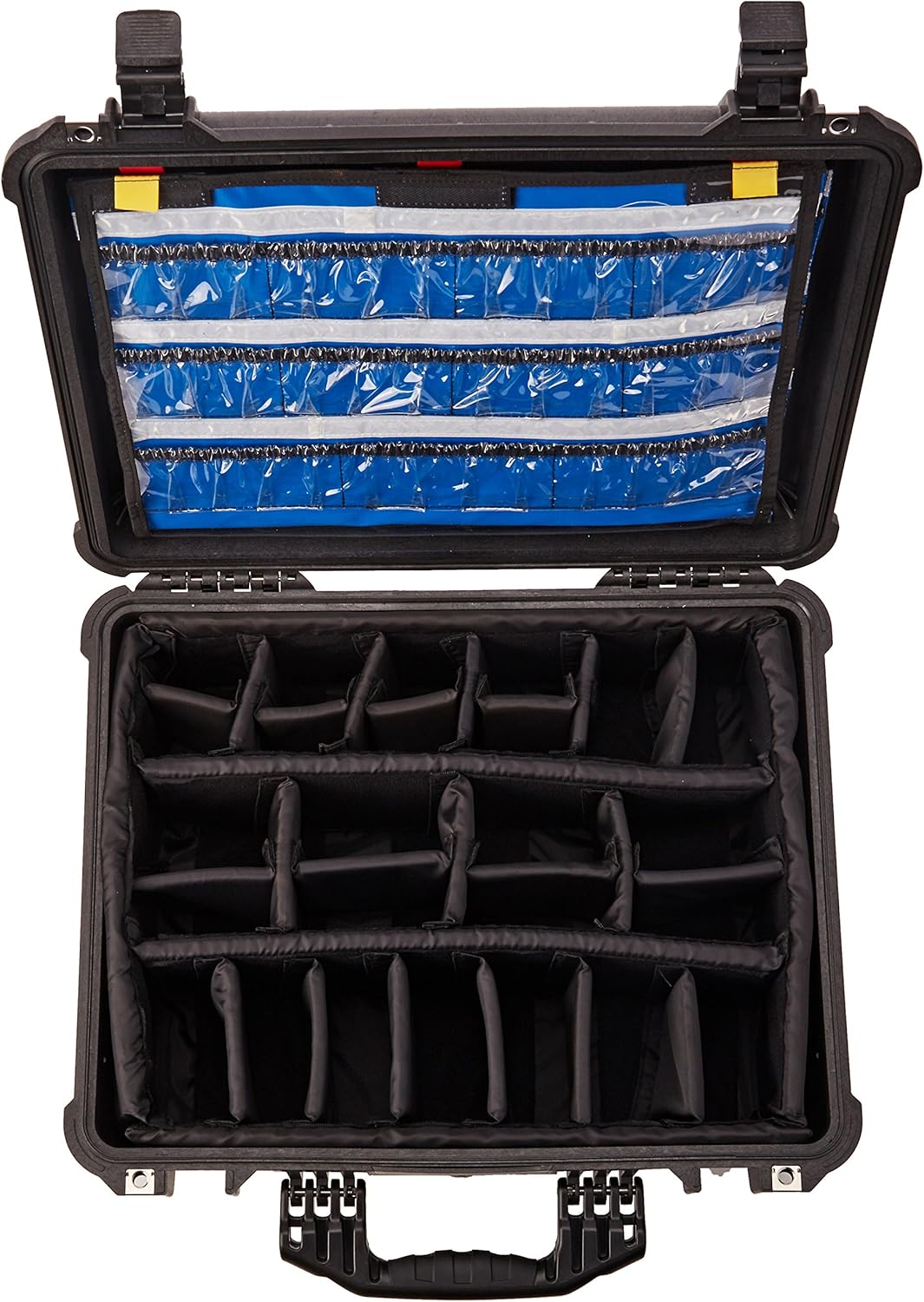 Pelican 1550EMS Case with Lid Organizer and Dividers