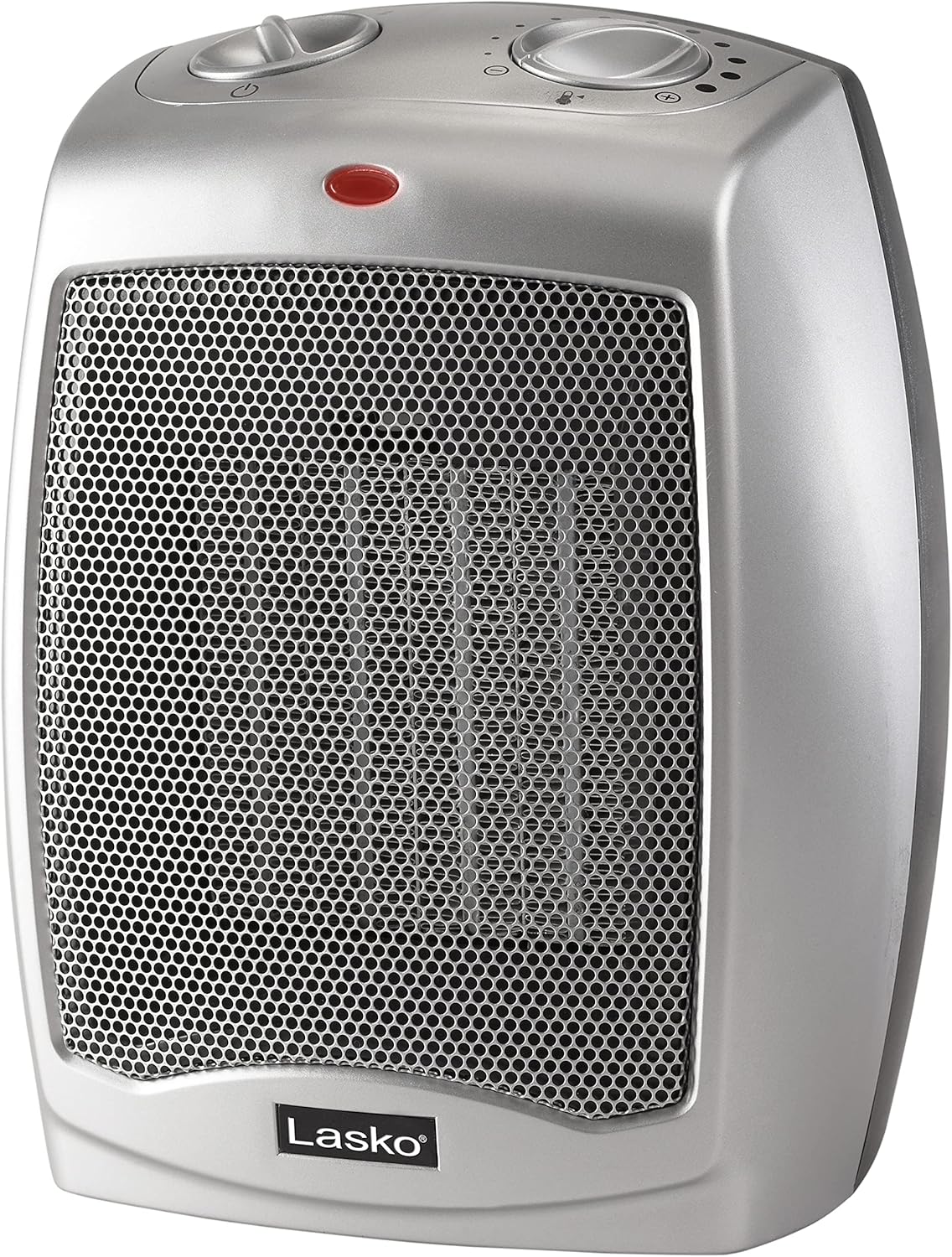 Lasko Desktop Electric Ceramic Space Heater with Adjustable Thermostat, 2 Heat Settings and Fan Only Mode, 9.2 Inches