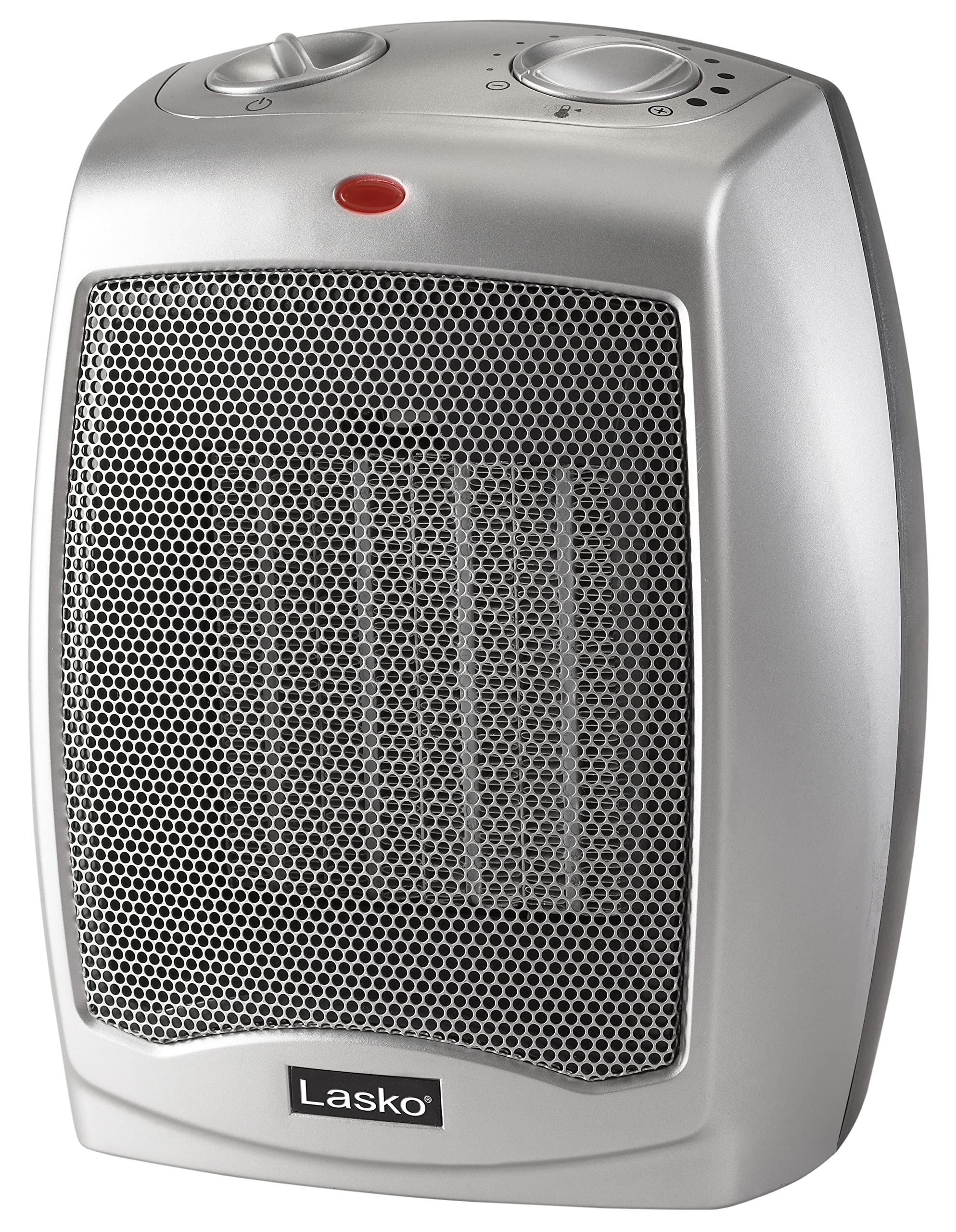Lasko Desktop Electric Ceramic Space Heater with Adjustable Thermostat, 2 Heat Settings and Fan Only Mode, 9.2 Inches