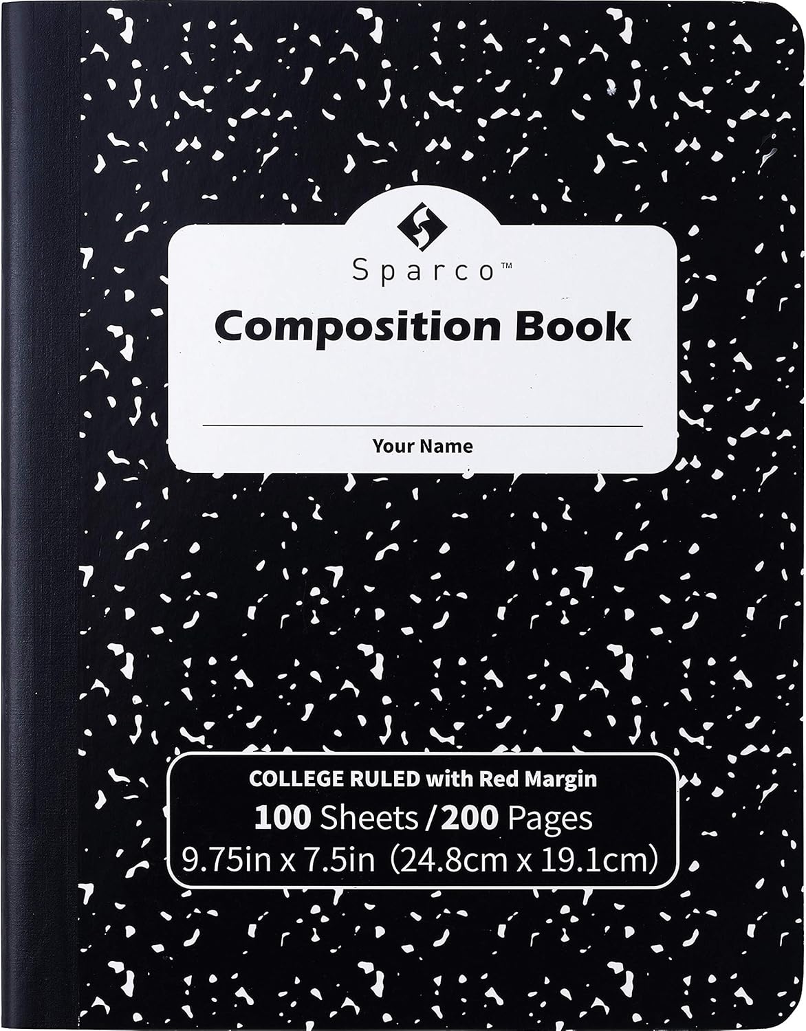 Sparco Composition Notebook, College Ruled, 100 Sheets, Pack Of 12