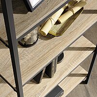 Sauder North Avenue 57inH 5-Shelf Bookcase, Charter Oak - Fits TVs up to 36"