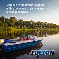 Fulton Bolt-On Square Tube Trailer Jack with Drop Leg and Sidewind Handle