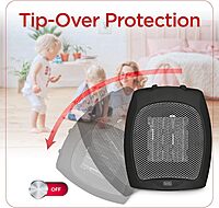 BLACK+DECKER 1500W Portable Ceramic Desktop Space Heater