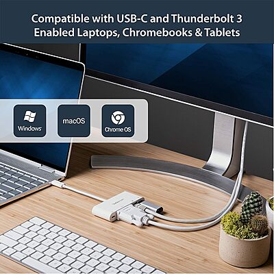 StarTech.com USB-C Multiport Adapter with Power Delivery
