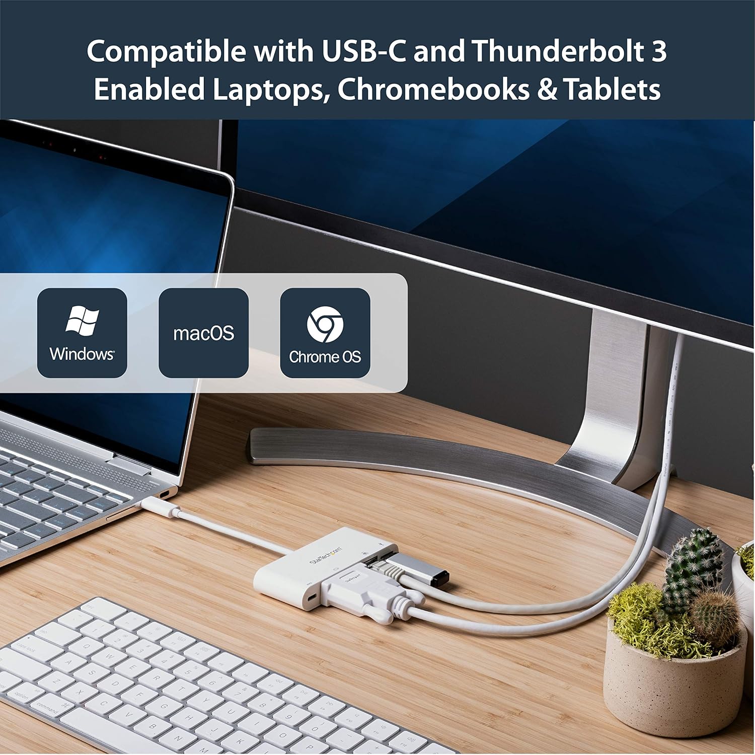 StarTech.com USB-C Multiport Adapter with Power Delivery