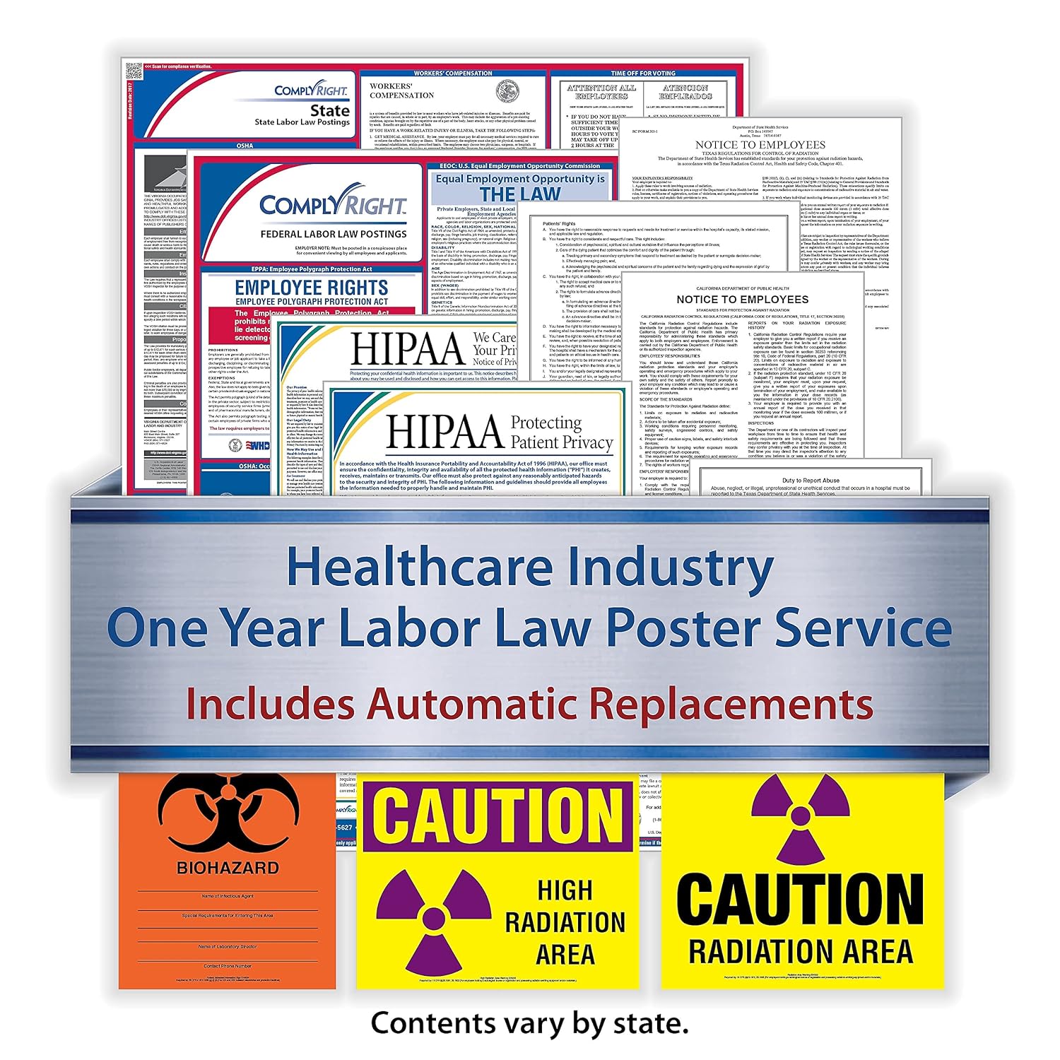 ComplyRight Federal, State and Restaurant (English) Labor Law 1-Year Poster Service, New Hampshire (U1200CRESTNH)
