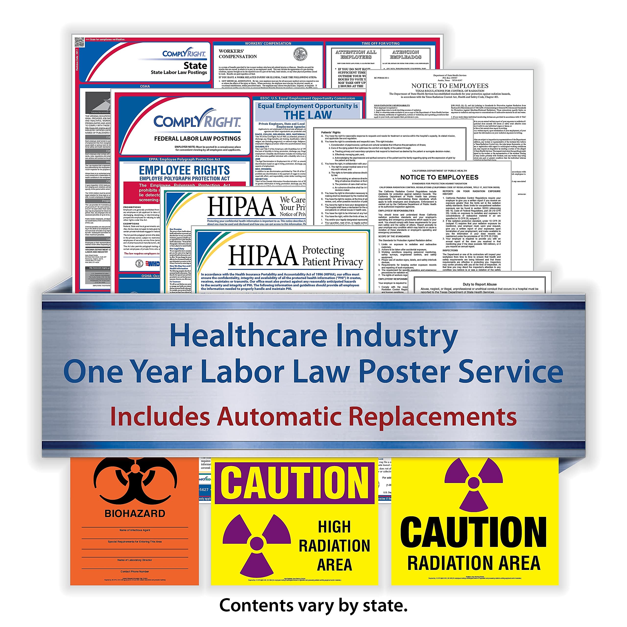 ComplyRight Federal, State and Restaurant (English) Labor Law 1-Year Poster Service, Maine (U1200CRESTME)