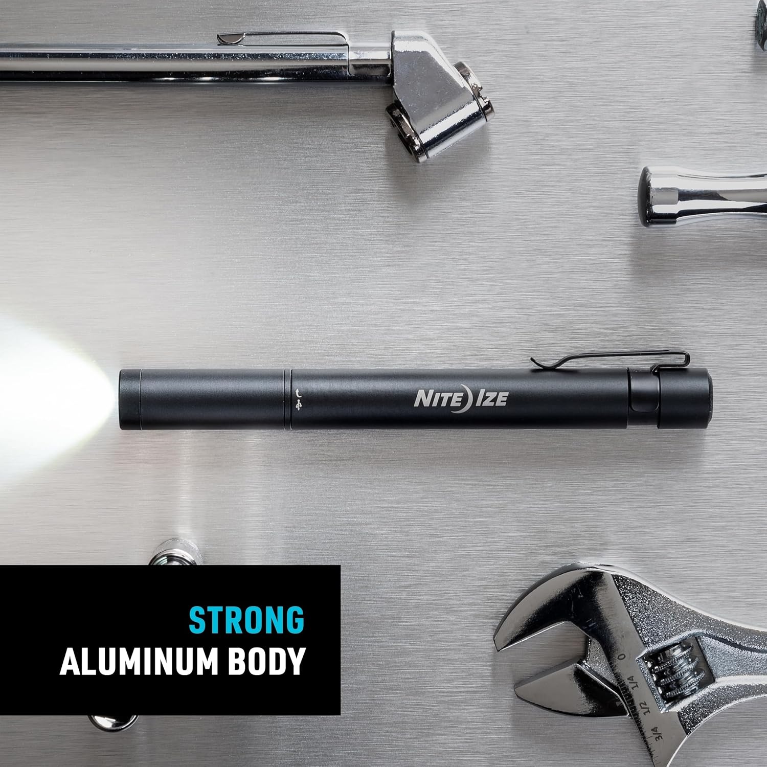 Nite Ize Radiant Rechargeable Pen Light - Rechargeable Pen Flashlight - Mini Flashlight for Job Sites or Emergency Kits