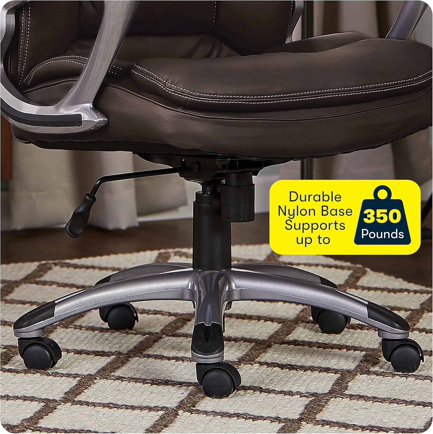 Serta Big and Tall High Back Executive Office Chair, Ergonomic Gaming Computer Chair with Layered Body Pillows