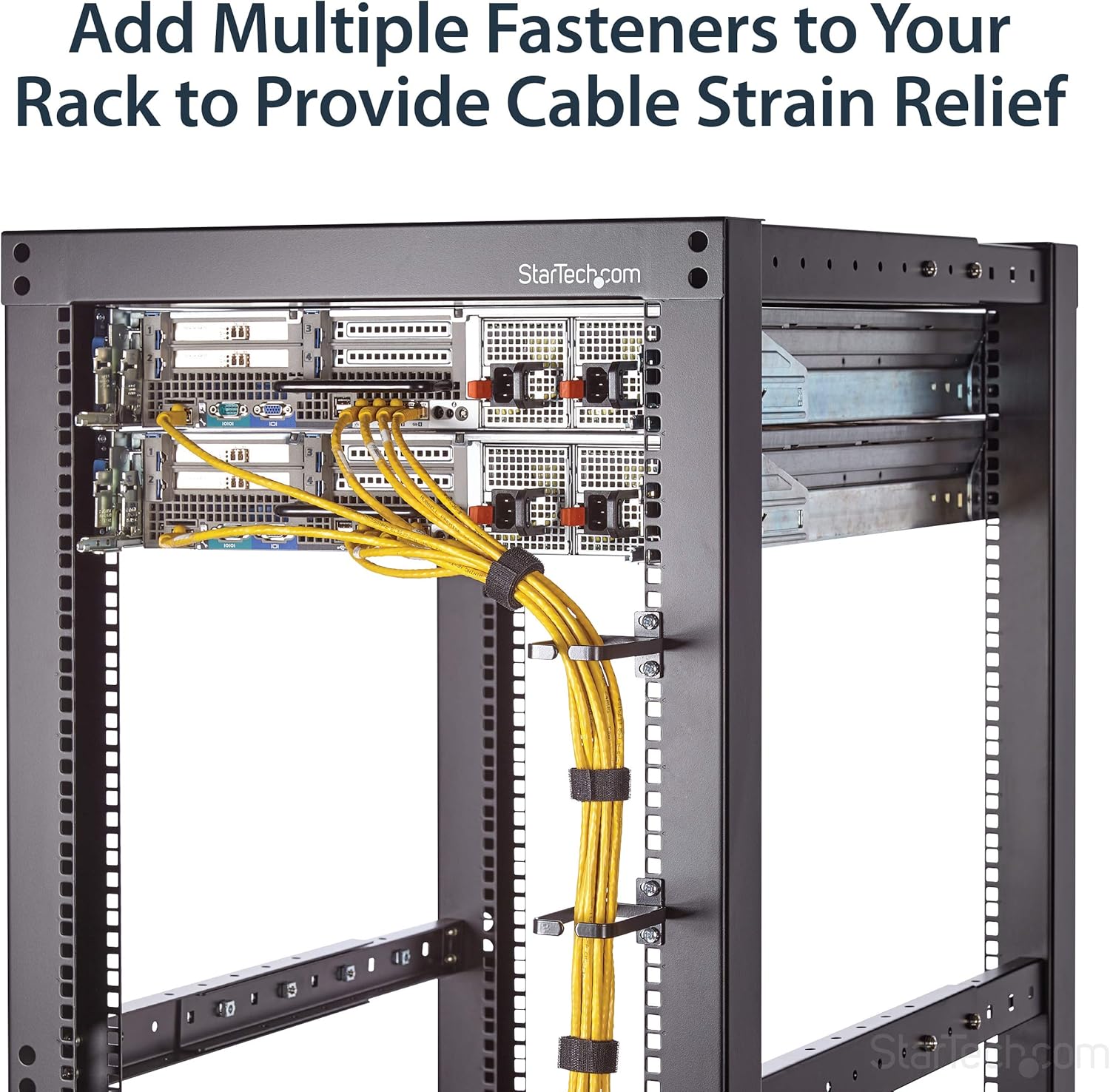 StarTech.com Hook and Loop Roll - Cut-to-Size Reusable Cable Ties - Black