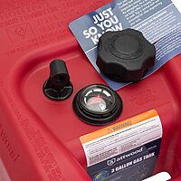 ATTWOOD 8803LP2 EPA and CARB Certified 3-Gallon Portable Marine Fuel Tank