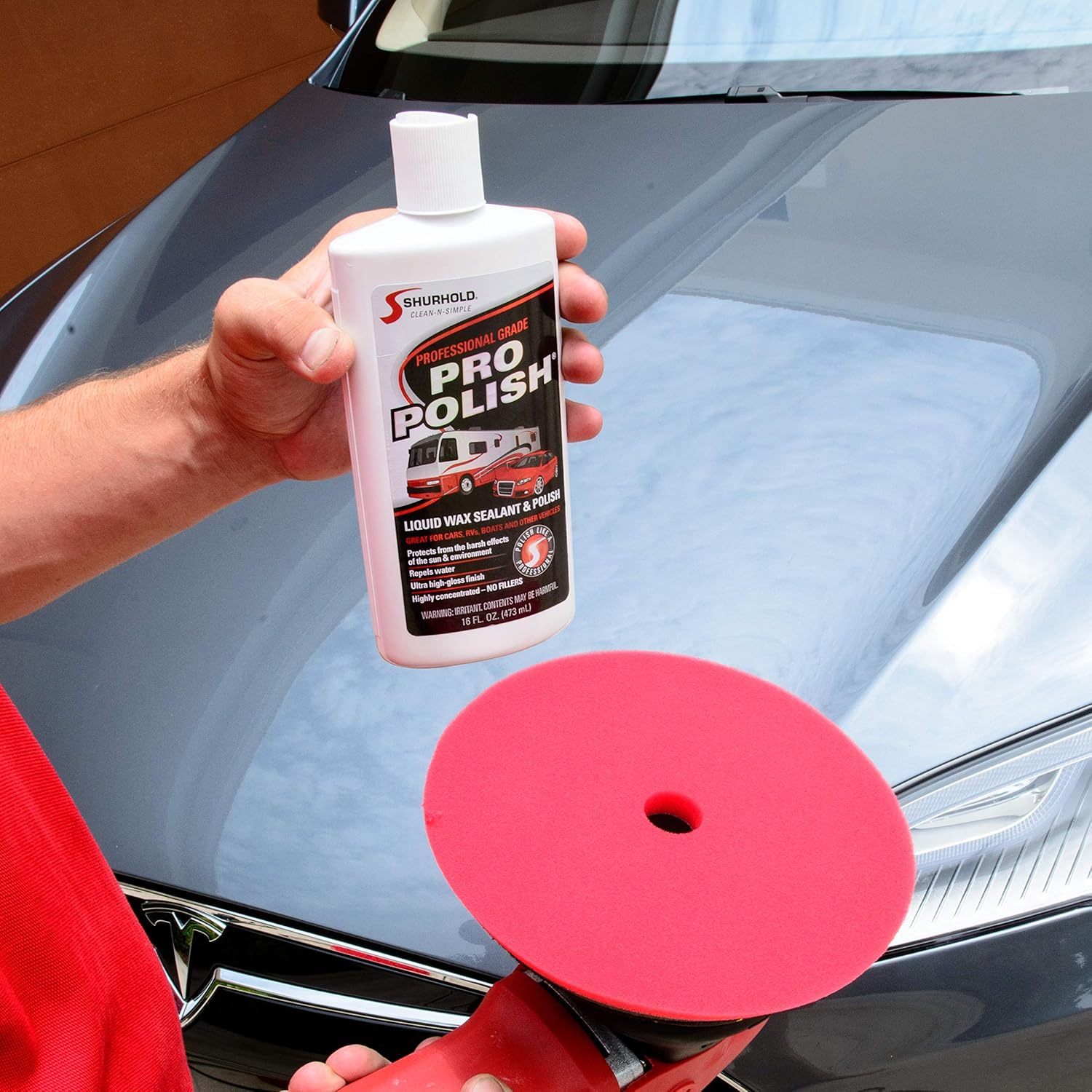 Shurhold Pro Polish Red Foam Pad - 7"