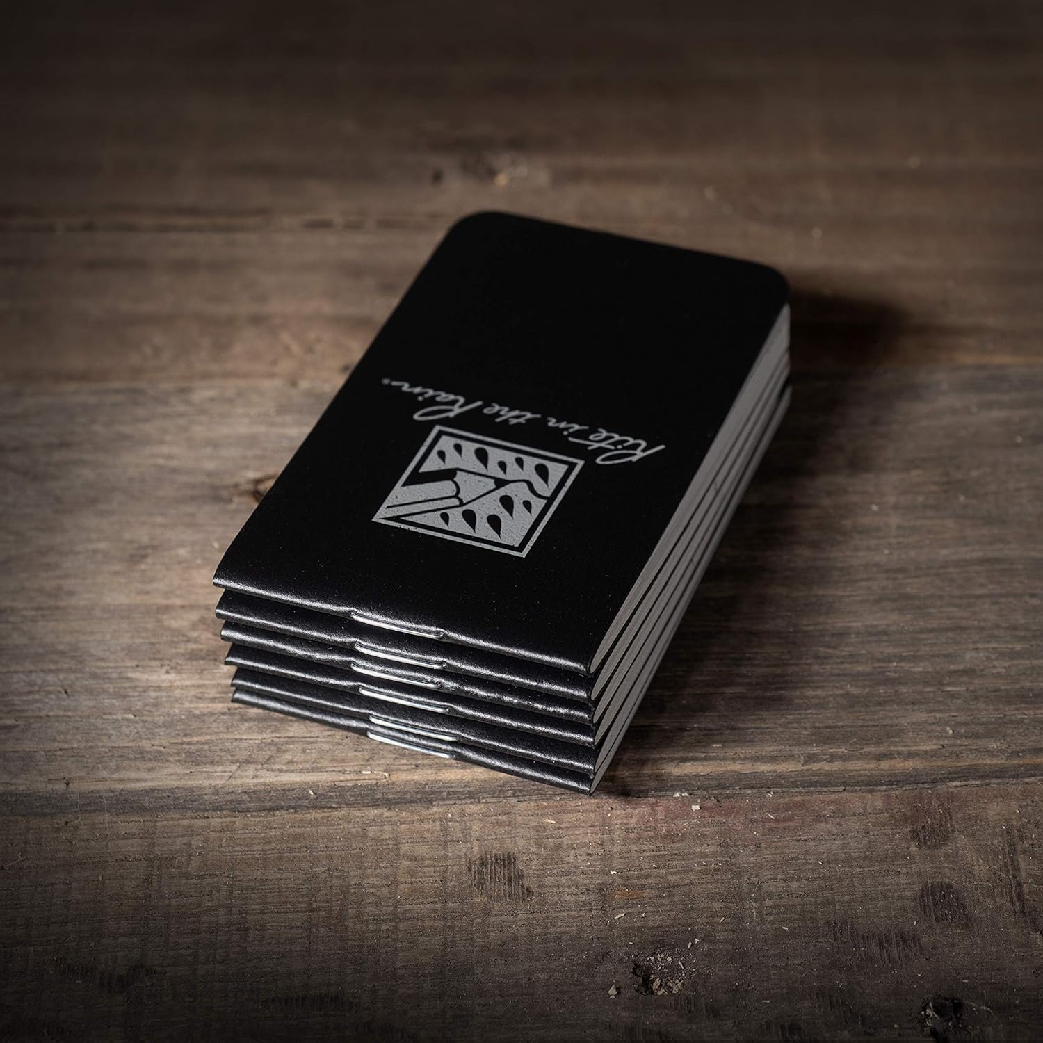 Rite in the Rain Weatherproof On The Go Wallet Notebook, 2" x 3.375", Black Cover, Blank Pages, 6 Pack (No. OTG771L)