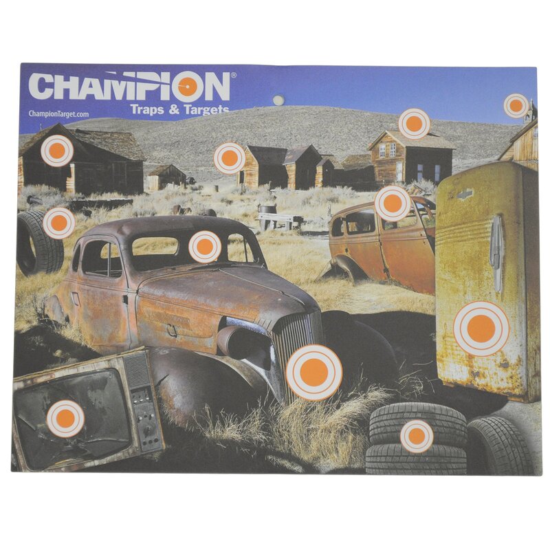 Champion Targets 1003802 Practice Paper 11 x 14 Targets, Junkyard Plinker (12 Pack)
