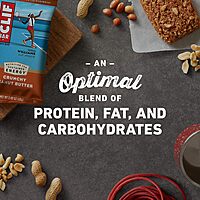 Clif Bars - Energy Bars - Crunchy Peanut Butter - Made with Organic Oats - Plant Based Food - Vegetarian
