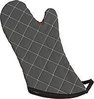 San Jamar Bestguard Oven Mitt with Reinforced Webguard Plus, Cotton, 15 Inches, Black