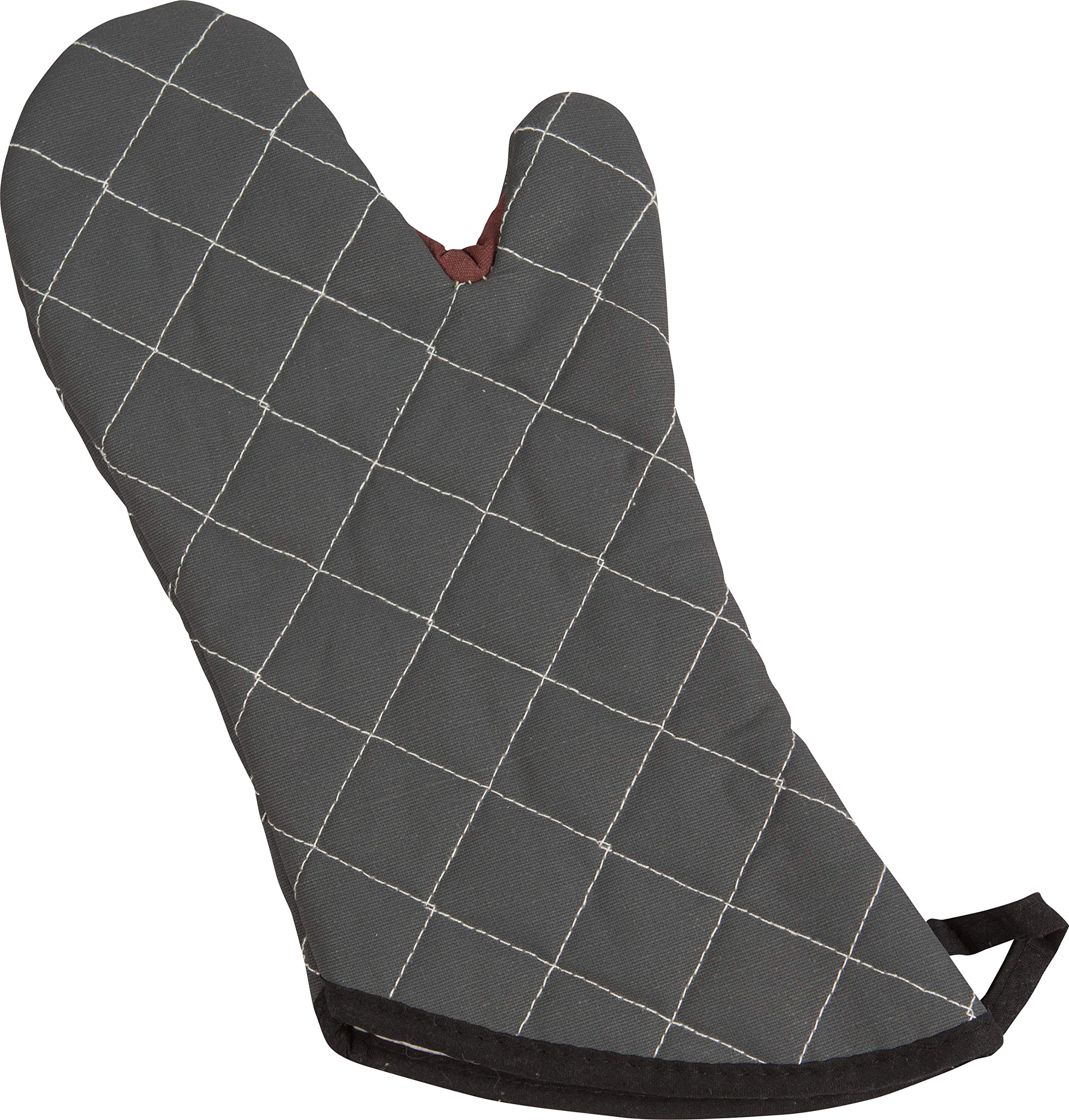 San Jamar Bestguard Oven Mitt with Reinforced Webguard Plus, Cotton, 15 Inches, Black