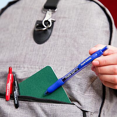 Paper Mate Profile Retractable Gel Pen, 0.7mm Medium Point, Blue Ink, 4 Count 1 Count (Pack of 1)