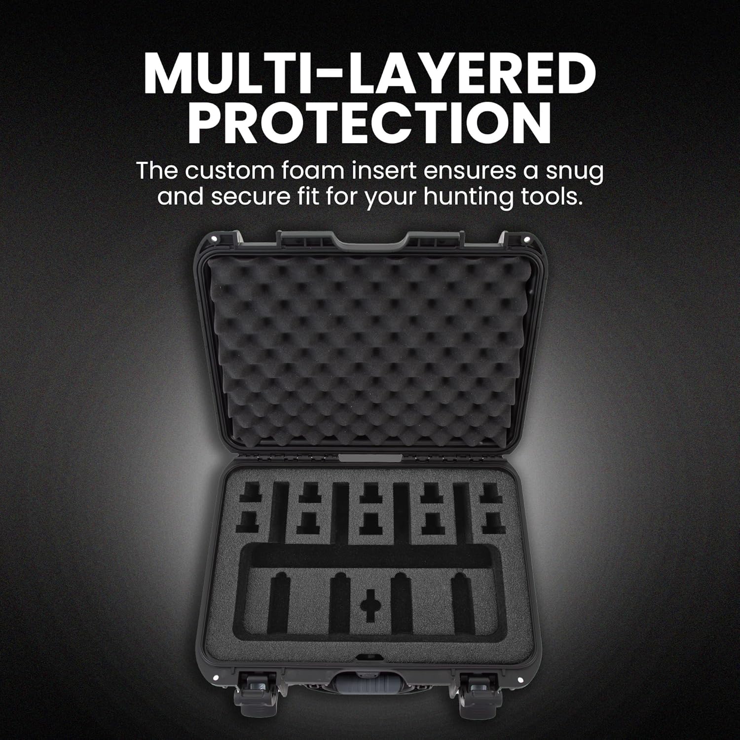 NANUK 925 Hard Case with Custom Foam Insert for 4 UP Pistols