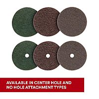 3M Scotch-Brite SE Surface Conditioning Disc, Hook and Loop, Aluminum Oxide, Medium, Heavy Duty, Durable, 4 1/2 In x No Hole