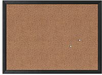 U Brands Cork Bulletin Board with Wood Frame