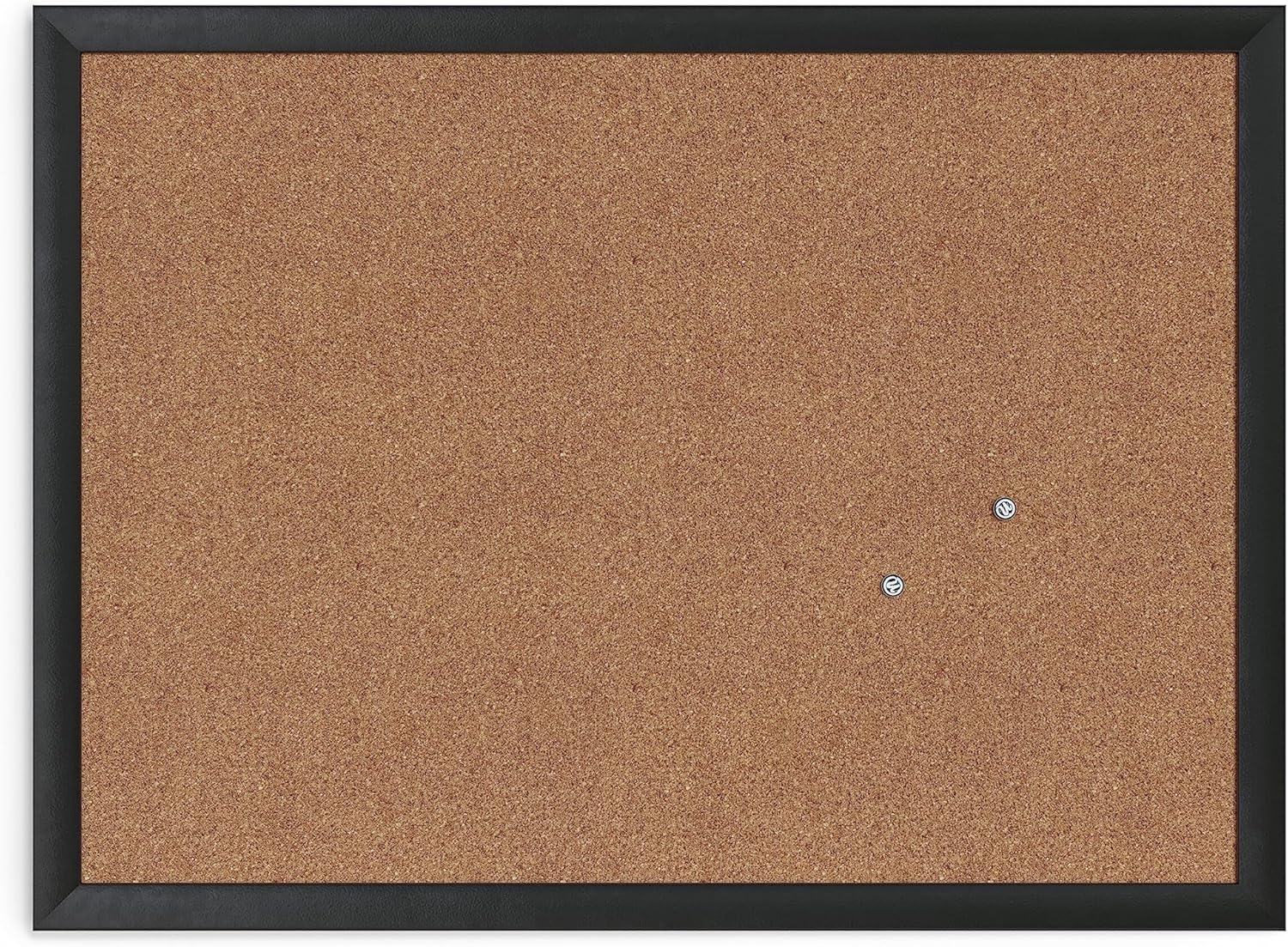 U Brands Cork Bulletin Board with Wood Frame