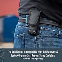 SABRE Nylon Belt Holster for Magnum 60 Series, Fits 60 Gram (2 Ounce) Models, Provides Quick Access To Protection