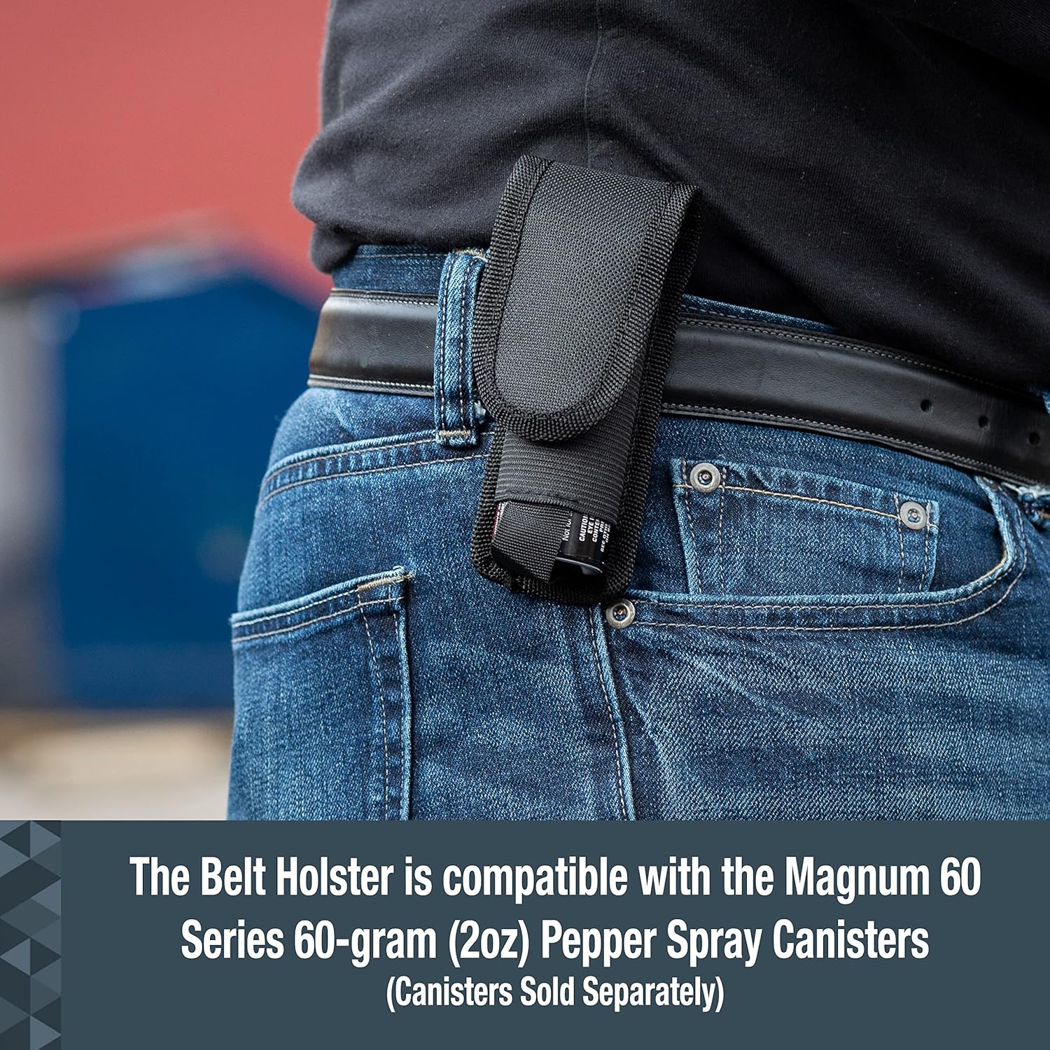 SABRE Nylon Belt Holster for Magnum 60 Series, Fits 60 Gram (2 Ounce) Models, Provides Quick Access To Protection