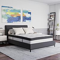 FLASH FURNITURE Capri Comfortable Sleep 12" Hybrid Pocket Spring and Foam Mattress in a Box