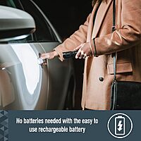 SABRE 2-in-1 Tactical Stun Gun with LED Flashlight, Rechargeable, Safety Switch