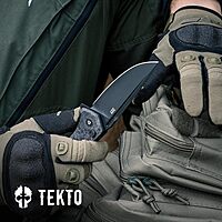 TEKTO F3 Charlie Button Lock Folding Knife