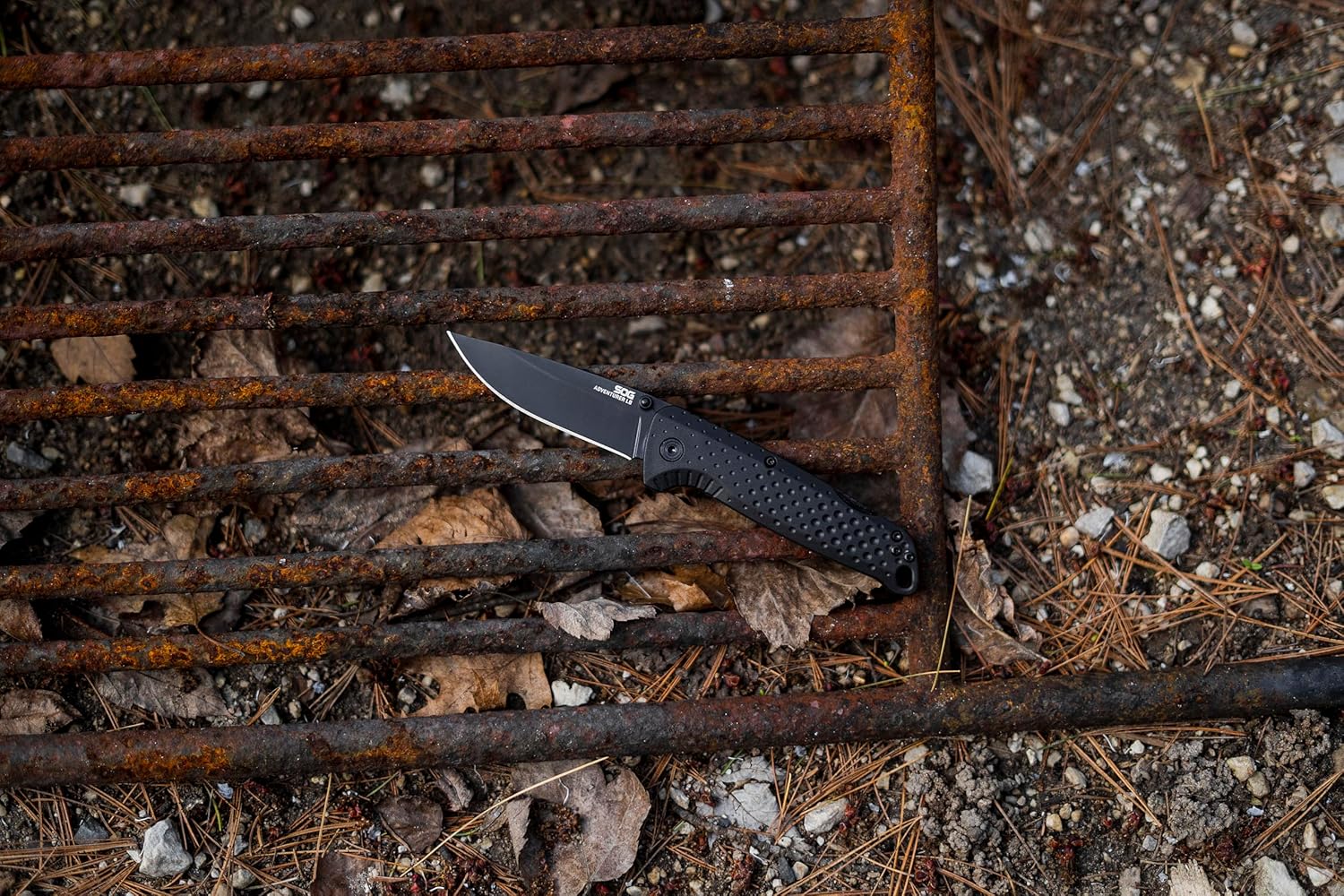 SOG Adventurer LB 3" Lightweight Portable Outdoor Folding Knife | CRYO 5CR15MOV Steel | GRN Handle | Lock-Back Mechanism