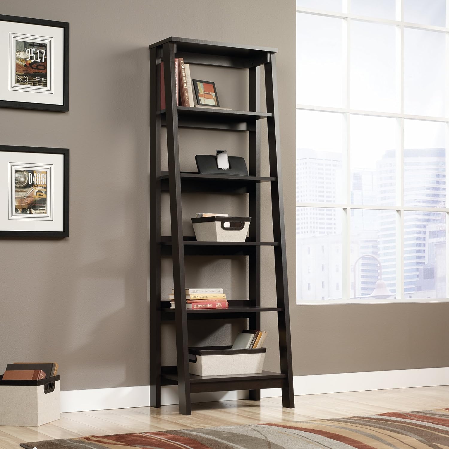 SAUDER Trestle 5-Shelf Bookcase