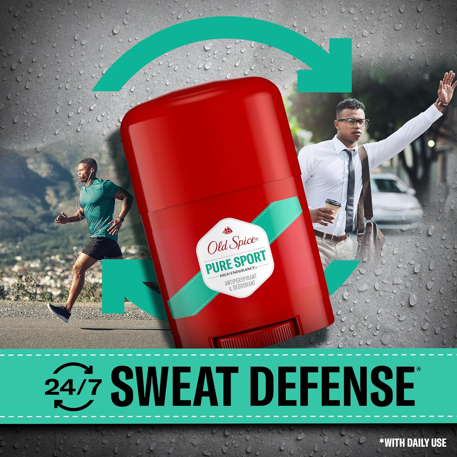 Old Spice Aluminum Free Antiperspirant Deodorant For Men, High Endurance, 24/7 Sweat Defense & Odor Protection
