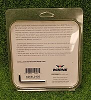 WARNE XSKEL34DE Gen 2, Extended Skeletonized 34mm MSR Mount, 6061 T6 Aluminum, Steel Threaded Inserts, Dark Earth