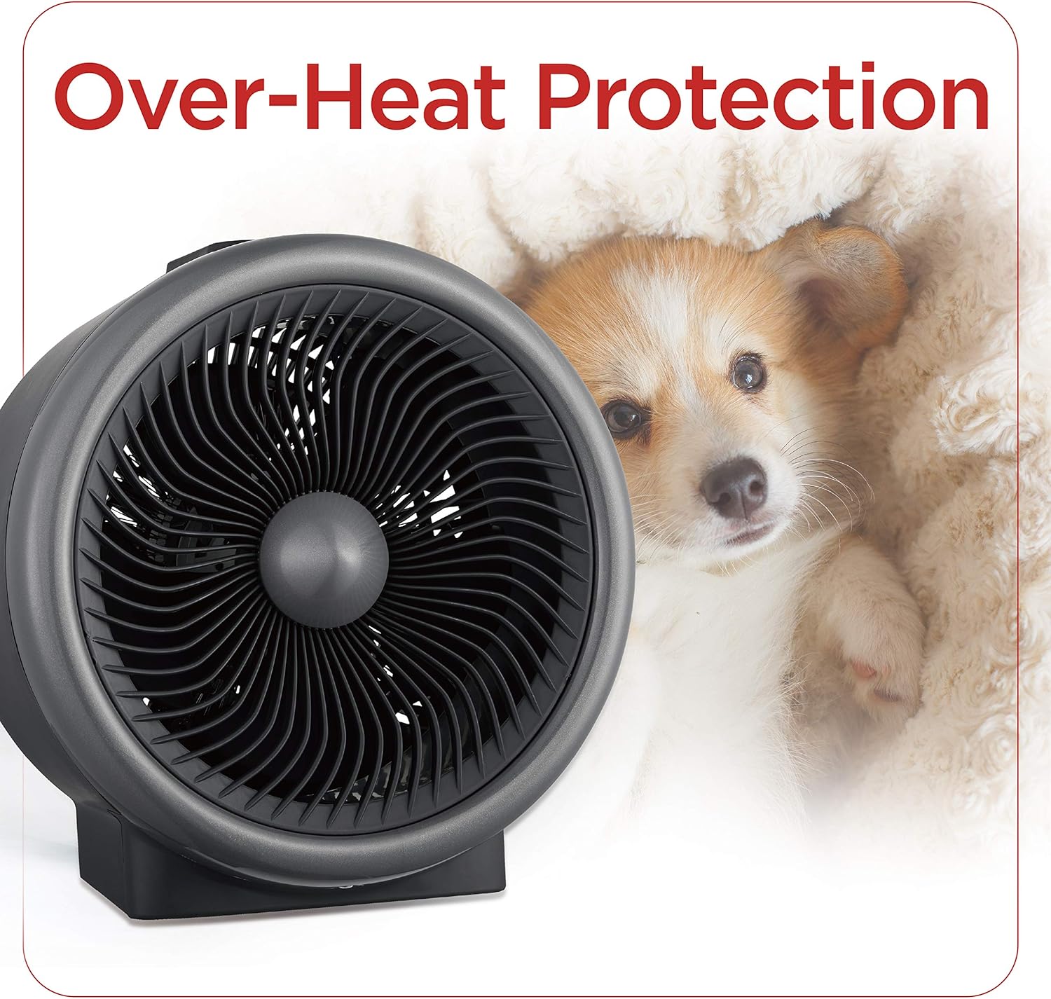 BLACK+DECKER Space Heater 1500W, Flameless Portable Heater with Overheat Protection 1 Piece Turbo Heat/Fan