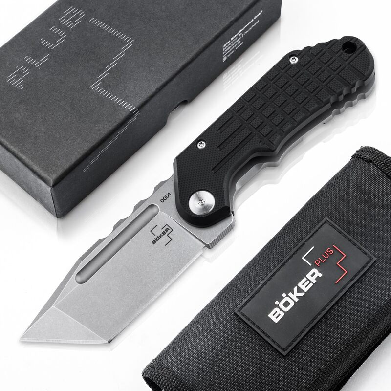 BÖKER PLUS® Cataclyst Damascus pocket knife - EDC Flipper Knife with Damascus blade 110 layers