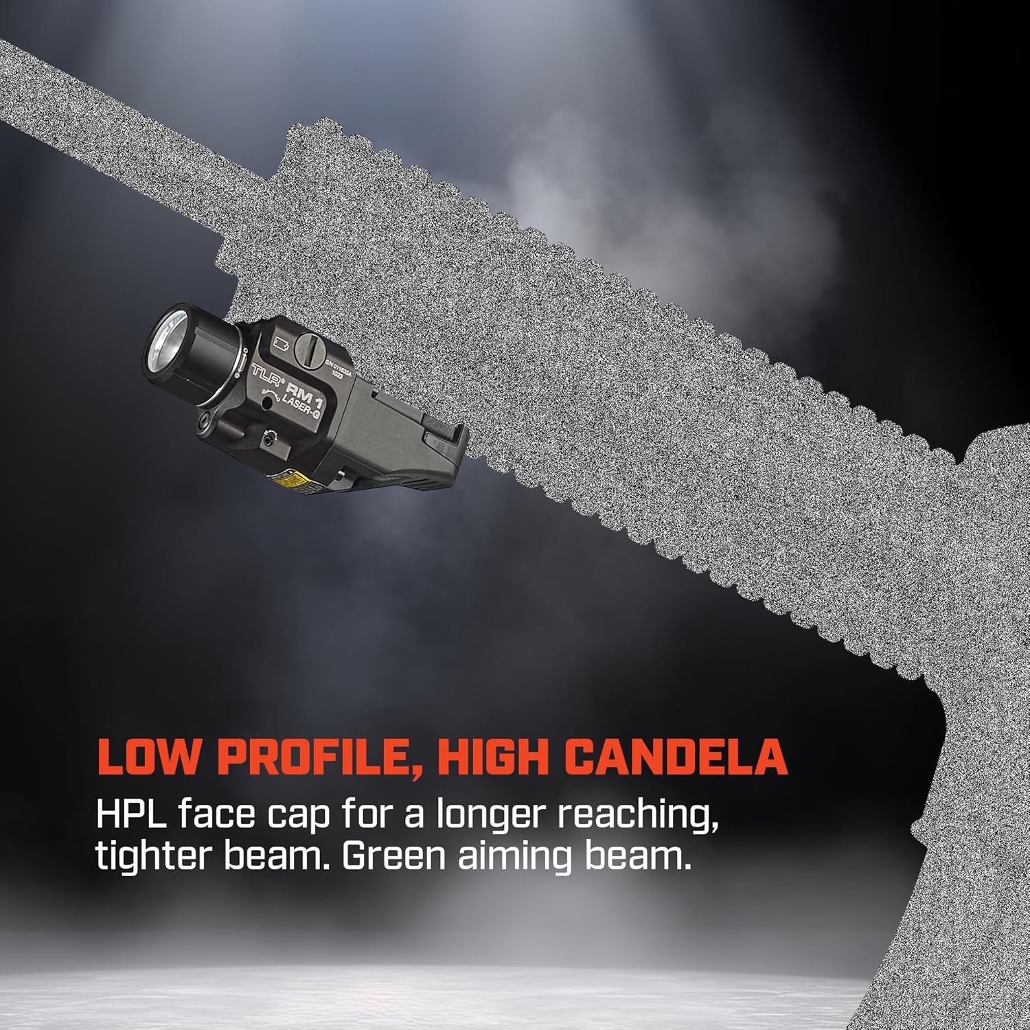 Streamlight 69443 TLR RM 1 G 500-Lumen Rail-Mounted Tactical Weapon Light with Integrated Green Aiming Laser