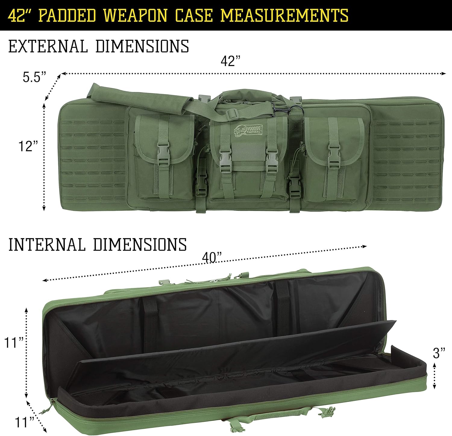 VOODOO TACTICAL Padded Weapons Case