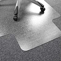 Cleartex Ultimat 35.04-inch x 46.85-inch Rectangular Chair Mat for Carpet, Polycarbonate (FC118923LR) 35" x 47"