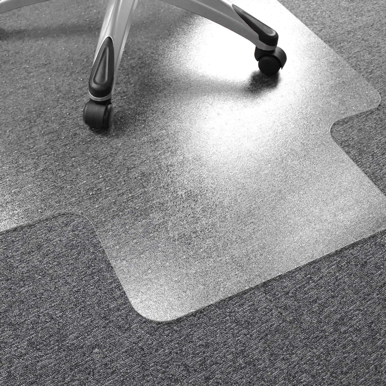 Cleartex Ultimat 35.04-inch x 46.85-inch Rectangular Chair Mat for Carpet, Polycarbonate (FC118923LR) 35" x 47"
