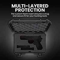 NANUK 909 Hard Case with Custom Foam Insert for Glock (12.6” x 9” x 4.4”)